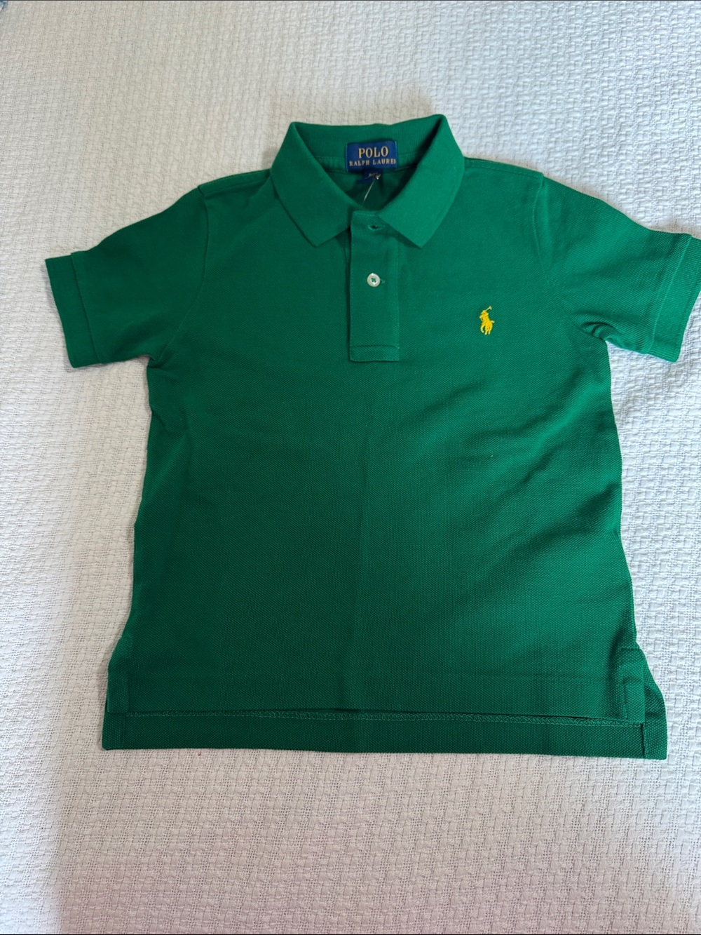 Polo by Ralph Lauren Boys' Kelly Green Polo with Yellow Pony